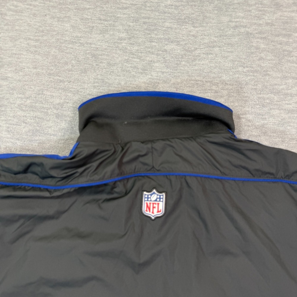 Nike NFL OnField Pullover Men Medium Gray Giants 1/4 Zip Windbreaker Jacket - Picture 7 of 9